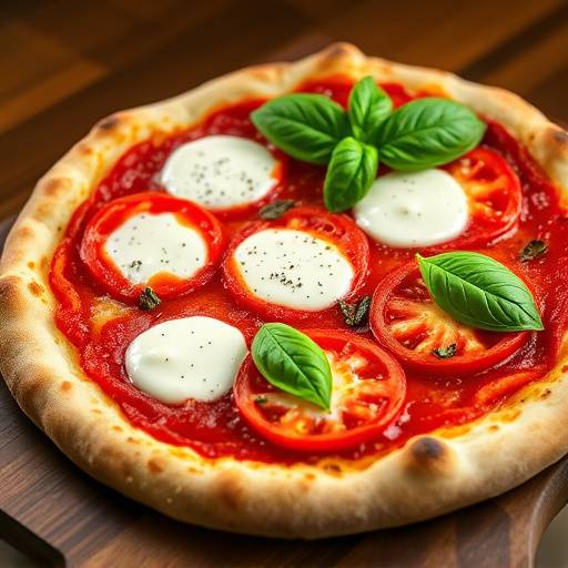 Pizza Margherita con pomodoro San Marzano, mozzarella di bufala e basilico fresco
